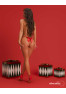 Gifty red crotchless thong