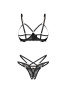 Matildea crotchless Set black