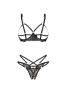 Matildea crotchless Set black