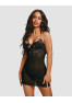 Matildea chemise and thong black