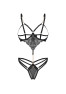 Matildea crotchless Teddy Black