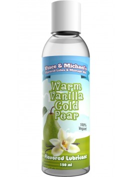Lubricant Flavored warm Vanilla Gold Pear 150ml