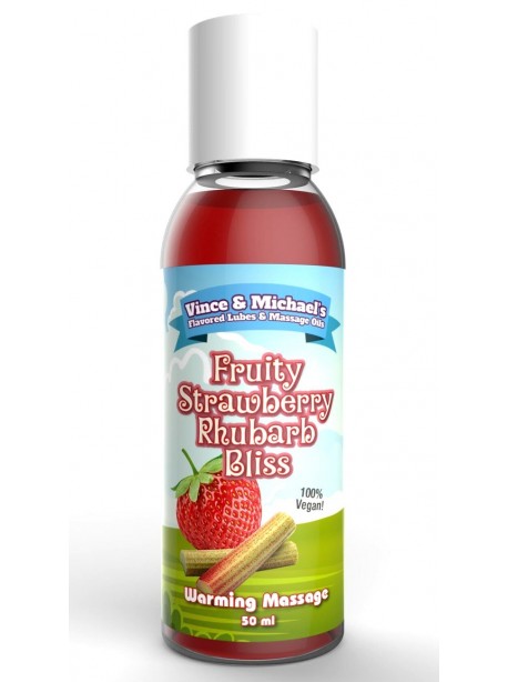 V&M Flavored Rhubarb bliss - Fruity strawberry Lubricant 50ml