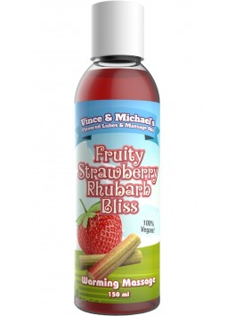 Huile Chauffante V&M Saveur Fraise Rhubarbe - 150 ml