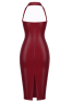 F396 Dark Romance Corset Midi Dress