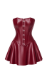 F397 Dark Romance Corset Mini Dress