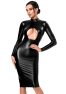 F401 Dark affair robe midi