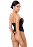 F406 One more kiss Corset en dentelle et powerwetlook