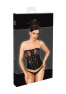 F406 One more kiss lace and powerwetlook corset