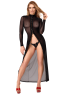 F410 Do Not Disturb Lace-up maxi dress