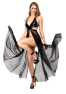 F412 Do Not Disturb Crossover halter maxi dress