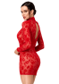 F415 Lovebite Plunging V mini dress