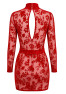 F415 Lovebite Mini Robe Décolleté V Plongeant