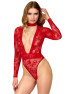 F416 Lovebite Plunging V bodysuit