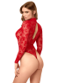 F416 Lovebite Plunging V bodysuit