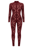 F421 Masquerade three-way zip Catsuit