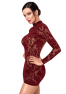 F423 Masquerade open-back mini dress
