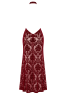 F424 Masquerade Robe longue dos nu