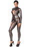 F429 Moondust Bodystocking avec Zip Trois Voies