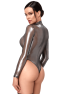 F430 Moondust three-way zip Bodysuit