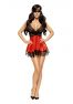 Eve chemise with mask - Red