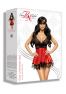 Eve chemise with mask - Red
