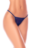 Nuisette transparente bleu poppy avec bonnets brodés, laçage et string - Mapalé