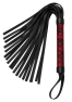 Fouet rouge et noir motif japonais 45 cm - Dreamy Festish