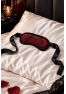 Bandeau pour les yeux motif japonais rouge et noir - Dreamy Fetish