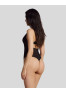 Saturis corset and thong Black