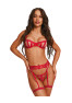 Shiny obsession 3 pieces lingerie set