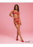 Shiny obsession 3 pieces lingerie set