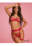 Shiny obsession 3 pieces lingerie set