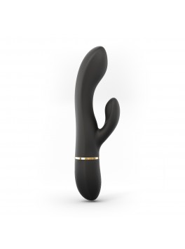 Vibromasseur Dorcel GLAM RABBIT 21.8 cm - Noir & Or