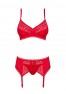 Jolierose Ensemble 3 pcs - Rouge