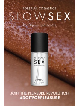 Warming massage oil Slow Sex collection by Bijoux Indiscrets