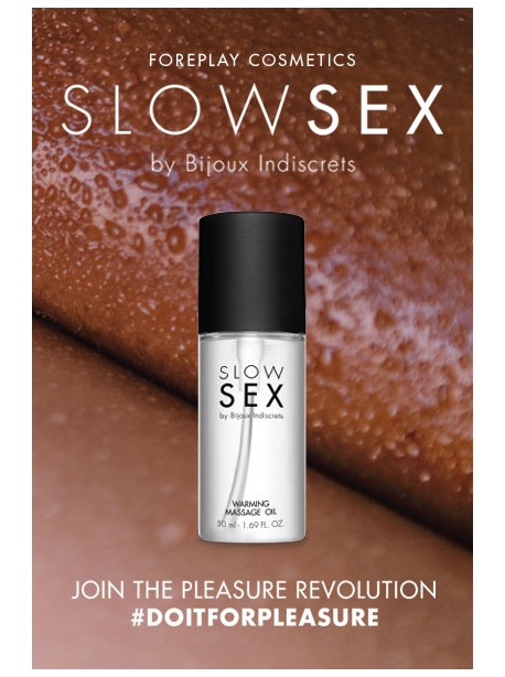 Huile de massage chauffante de la collection Slow Sex de Bijoux Indiscrets