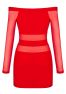 V-9299 Robe - Rouge