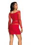 V-9299 Robe - Rouge