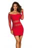 V-9299 Robe - Rouge