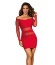 V-9299 Robe - Rouge