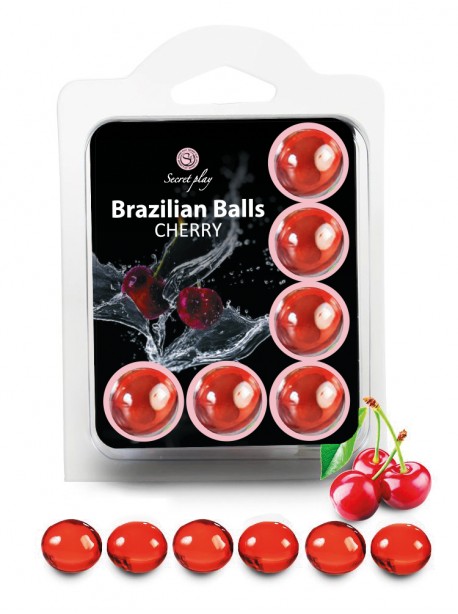 Box of 6 Brazilian balls Cherry 3560-6