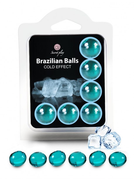 Box of 6 Brazilian Balls "Cold effect" 3614