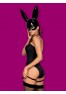 Bunny Costume 4 pcs - Noir