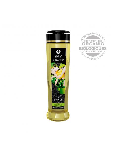 Organic Erotic Massage Oil - Green Tea