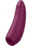 Stimulateur Satisfyer Curvy 1+ bordeaux avec son application sur smartphone