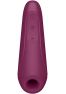 Stimulateur Satisfyer Curvy 1+ bordeaux avec son application sur smartphone