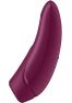 Stimulateur Satisfyer Curvy 1+ bordeaux avec son application sur smartphone