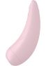 Stimulateur Satisfyer Curvy 2+ rose connecté avec son application sur smartphone