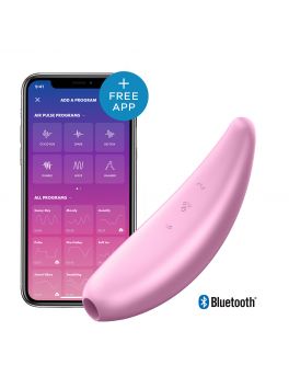 Connected vibrator Satisfyer Curvy 3+ for a long distance use